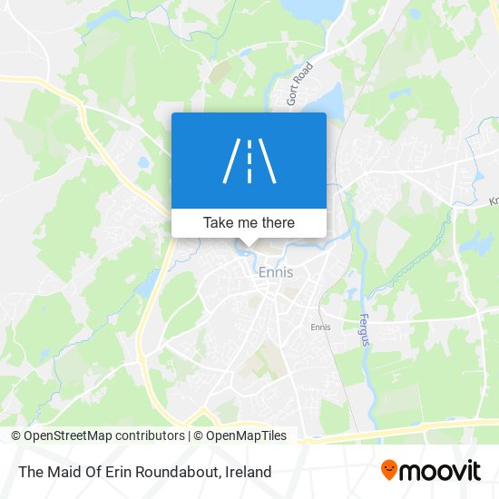The Maid Of Erin Roundabout map
