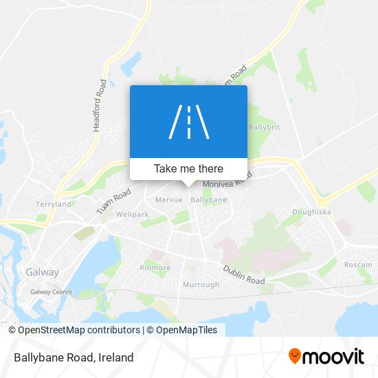 Ballybane Road map