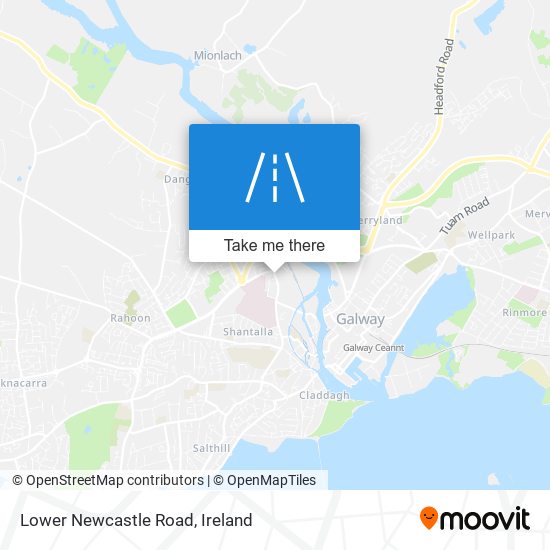 Lower Newcastle Road map