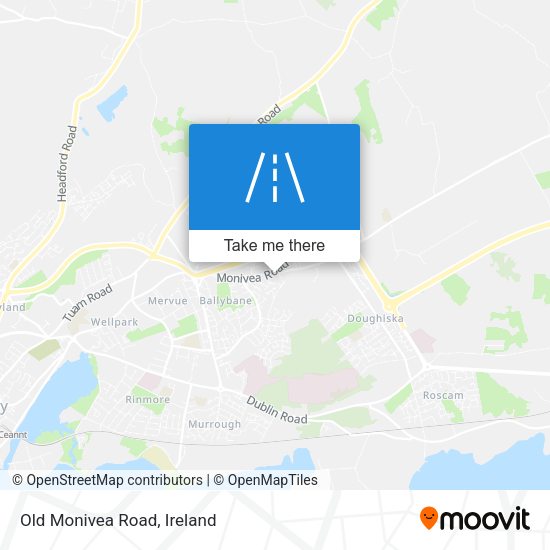 Old Monivea Road map