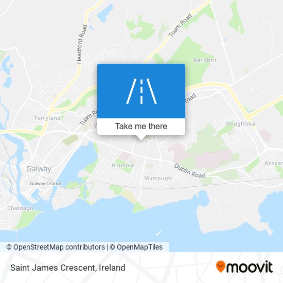 Saint James Crescent map