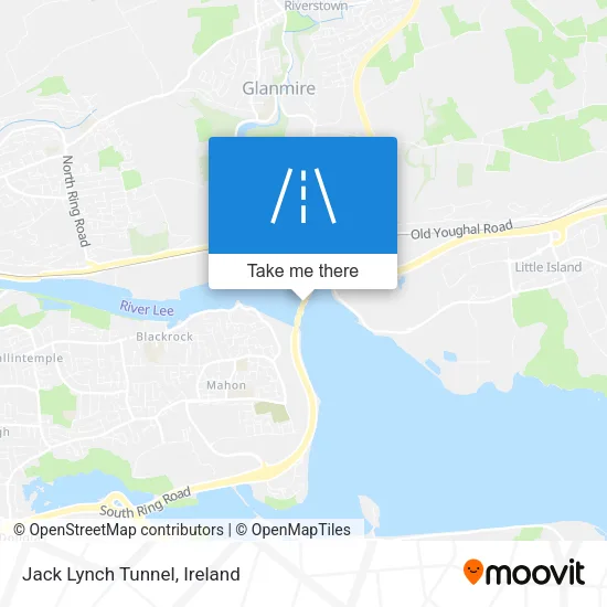 Jack Lynch Tunnel map
