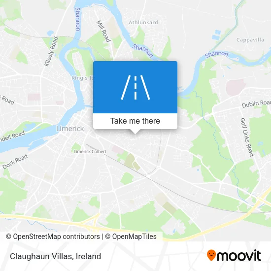 Claughaun Villas map