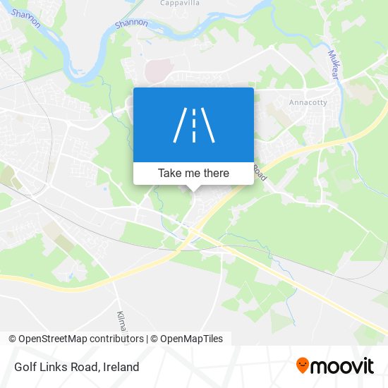 Golf Links Road map