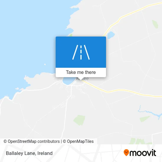 Ballaley Lane map