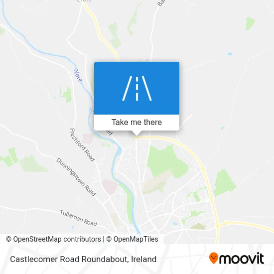 Castlecomer Road Roundabout map