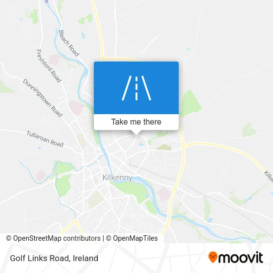 Golf Links Road map