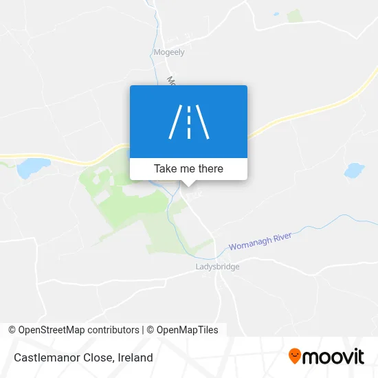 Castlemanor Close map