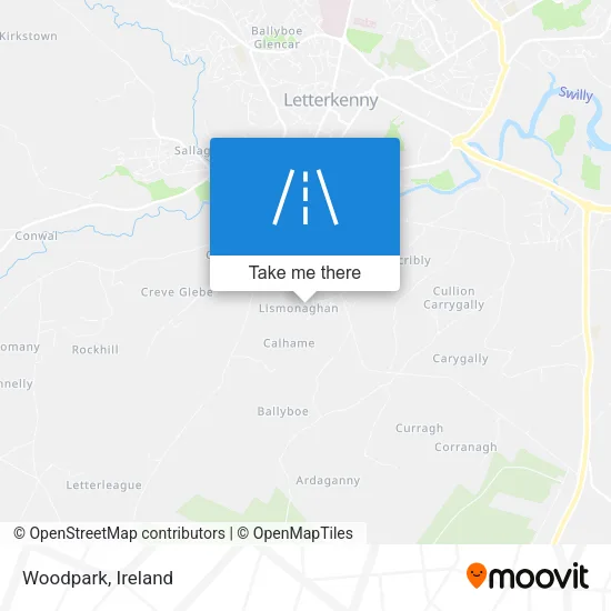 Woodpark map