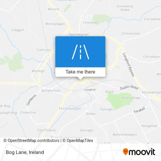 Bog Lane map