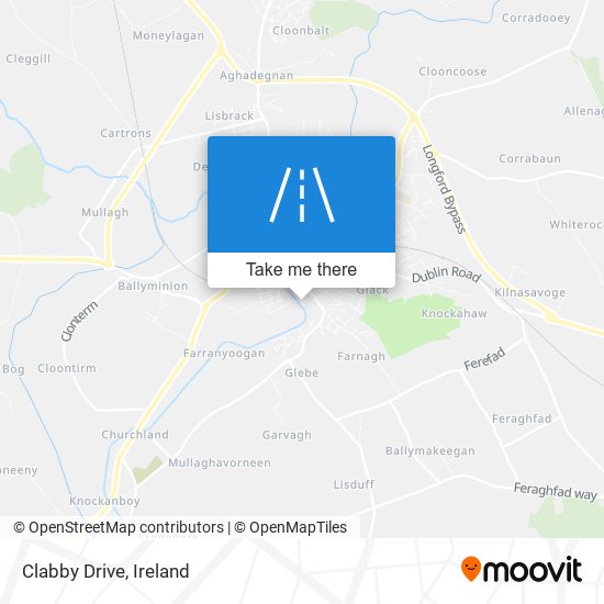 Clabby Drive map