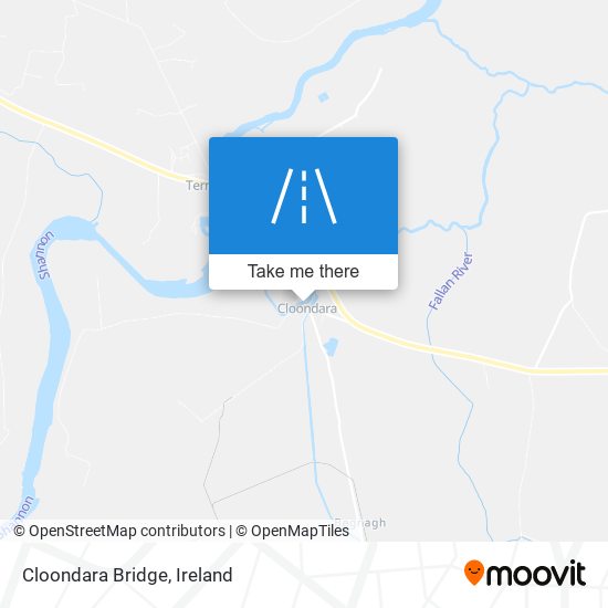 Cloondara Bridge map