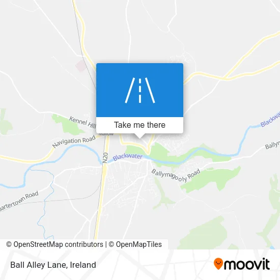 Ball Alley Lane map