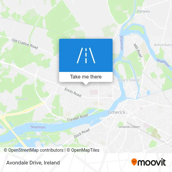 Avondale Drive map