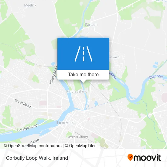 Corbally Loop Walk map
