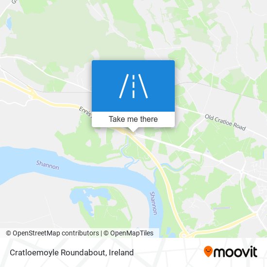Cratloemoyle Roundabout map