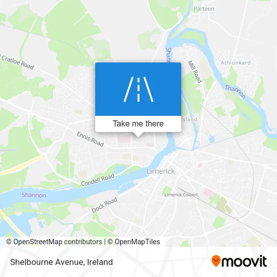 Shelbourne Avenue map