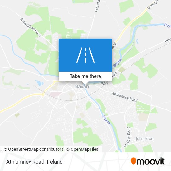 Athlumney Road map