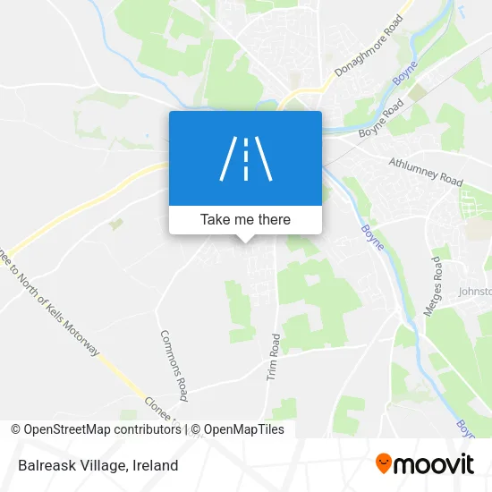 Balreask Village map