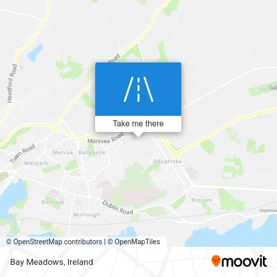 Bay Meadows map