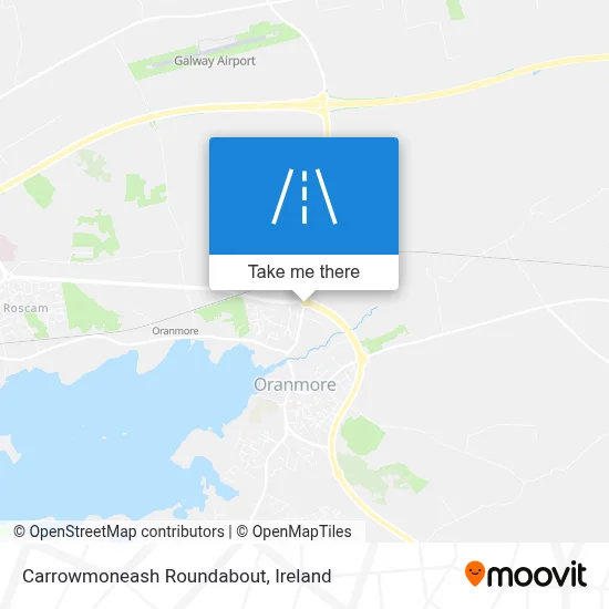 Carrowmoneash Roundabout map