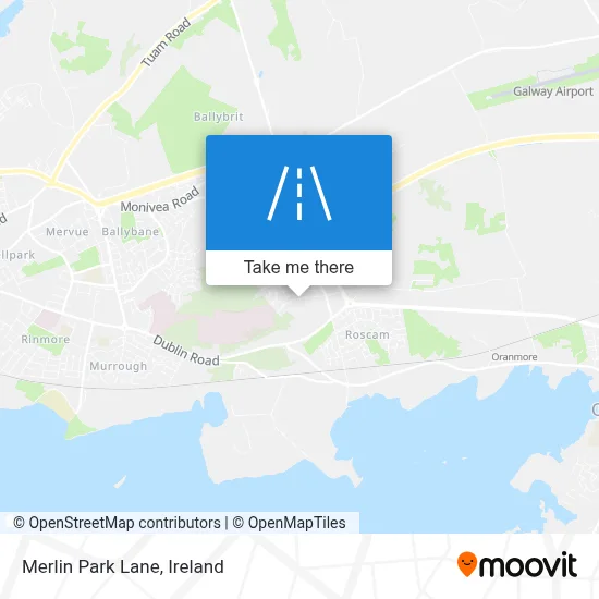 Merlin Park Lane map