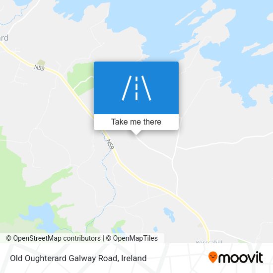 Old Oughterard Galway Road map