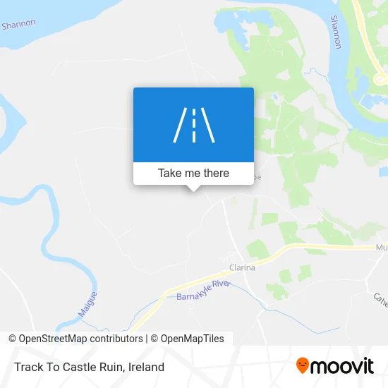 Track To Castle Ruin map