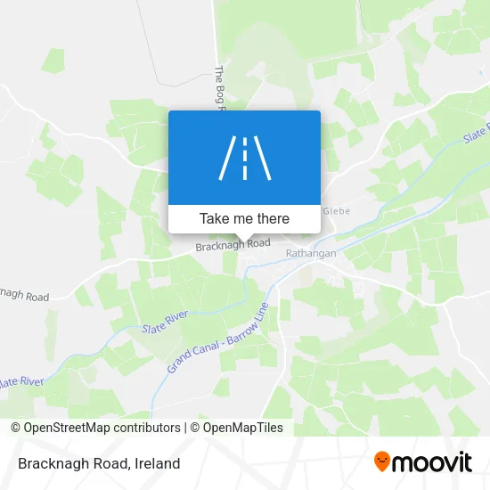 Bracknagh Road map