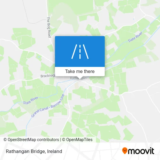 Rathangan Bridge map