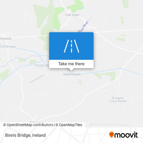 Binn's Bridge map