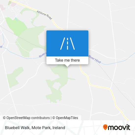 Bluebell Walk, Mote Park map