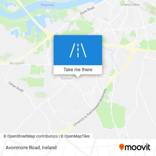 Avonmore Road map