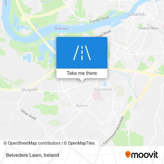 Belvedere Lawn map