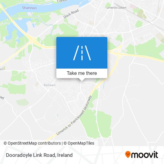 Dooradoyle Link Road map