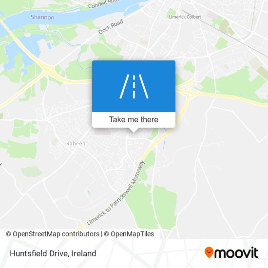 Huntsfield Drive map