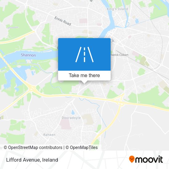 Lifford Avenue map