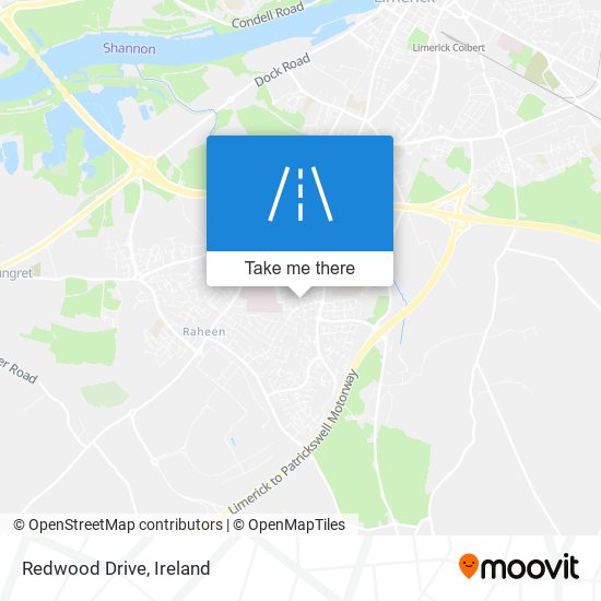 Redwood Drive map