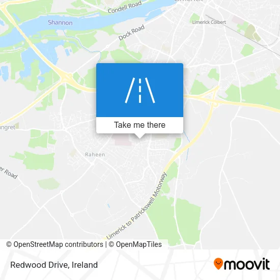 Redwood Drive map