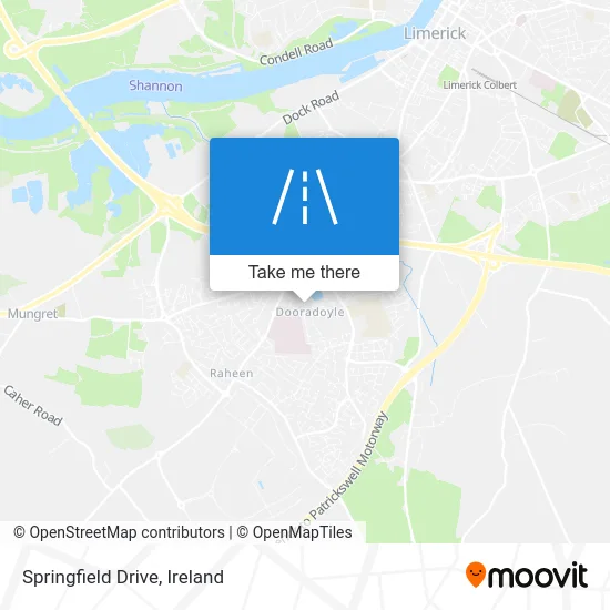 Springfield Drive map