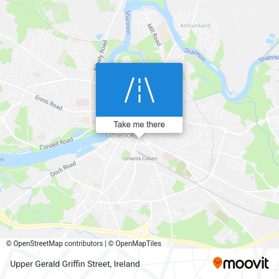 Upper Gerald Griffin Street map