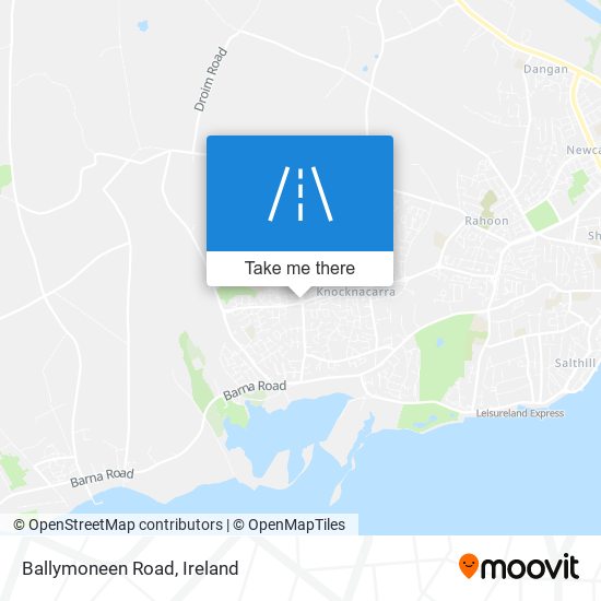 Ballymoneen Road map