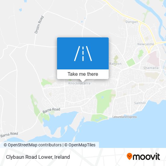 Clybaun Road Lower map