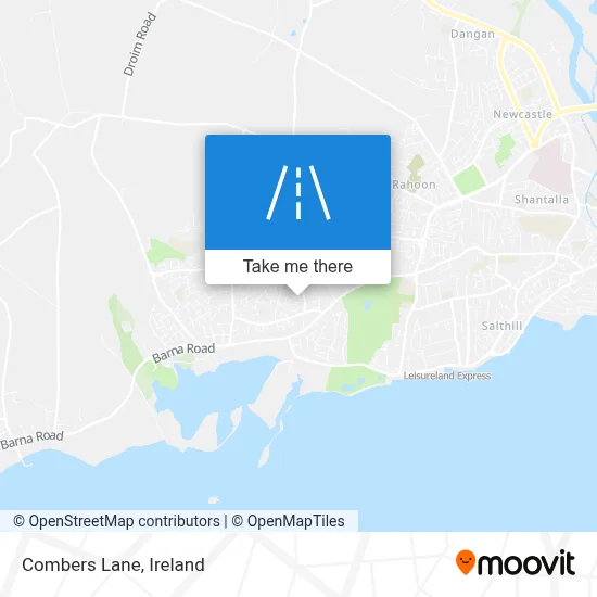 Combers Lane map