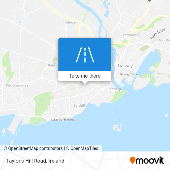 Taylor's Hill Road map