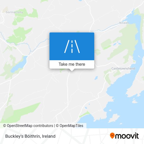 Buckley's Bóithrín map