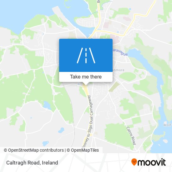Caltragh Road map