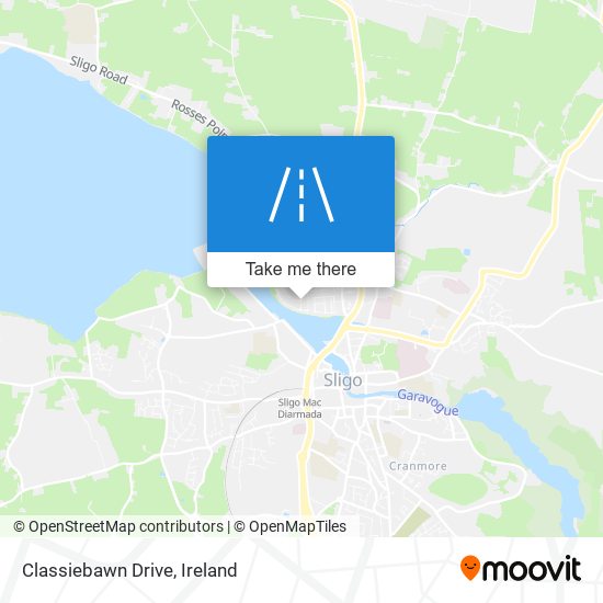 Classiebawn Drive map