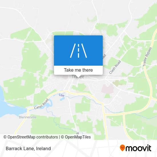 Barrack Lane map
