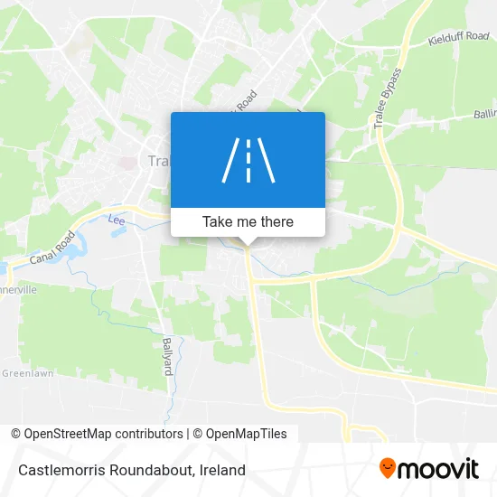Castlemorris Roundabout map